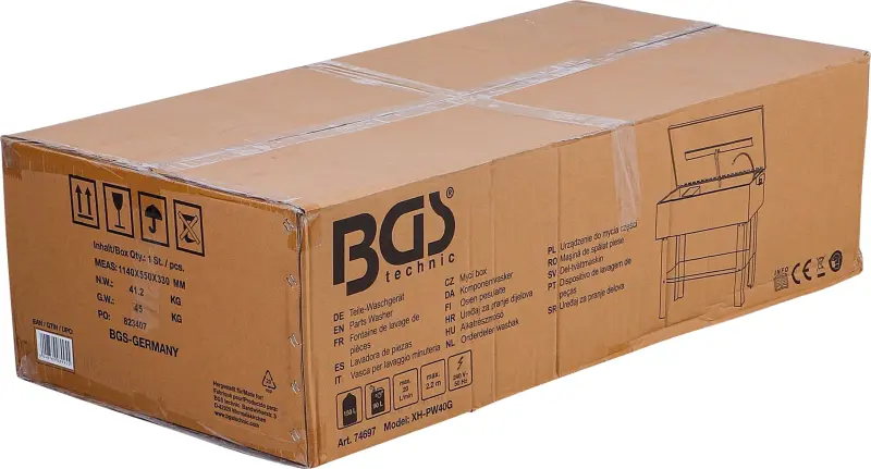 Umývací box 150 l BGS 74697 (BGS1074697)