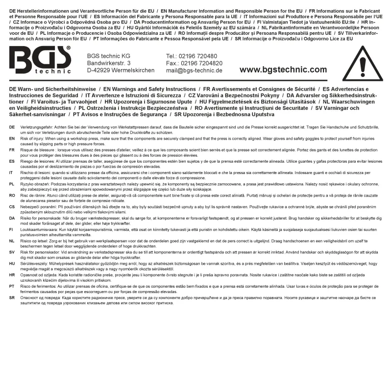 Univerzálna lisovacia podložka pre dielenský lis BGS 74703 (BGS1074703)