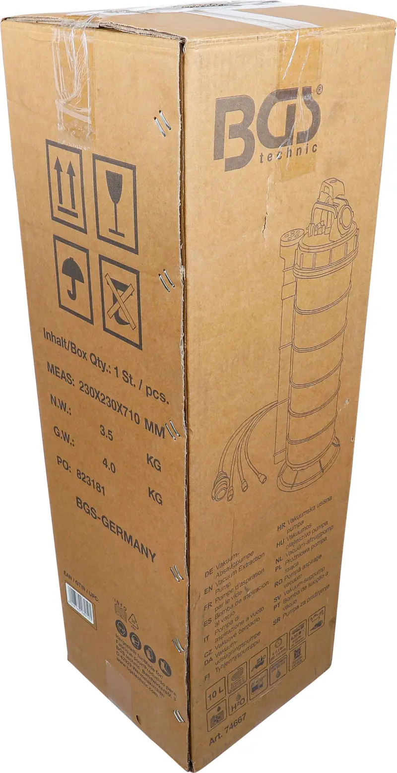 Pneumatické vákuové čerpadlo 10 l BGS 74667 (BGS1074667)