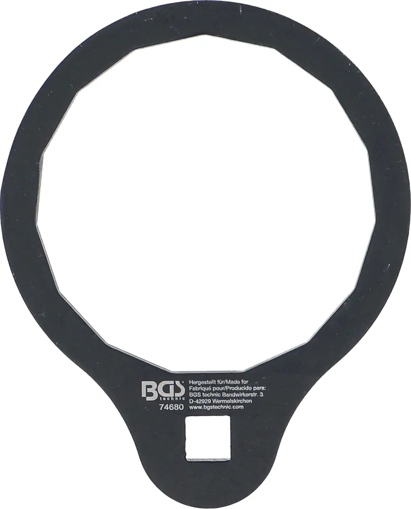 Kľúč na olejové filtre 15hranný pr. 74,5 mm pre Ford 1.5, 1.6 EcoBoost BGS 74680 (BGS1074680)