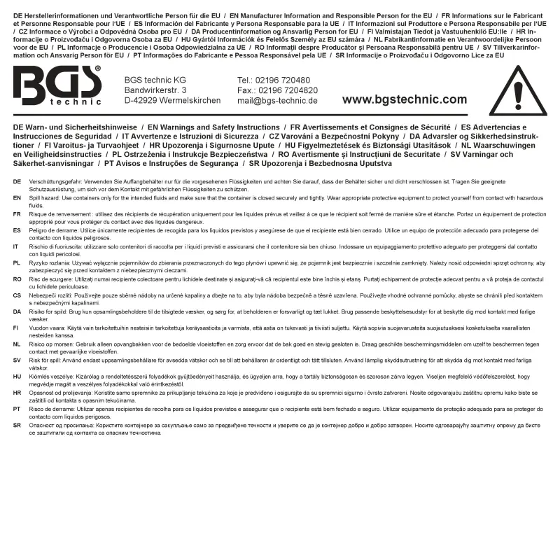 Prístroj na čistenie a výmenu oleja v automatických prevodovkách BGS 7091 (BGS107091)