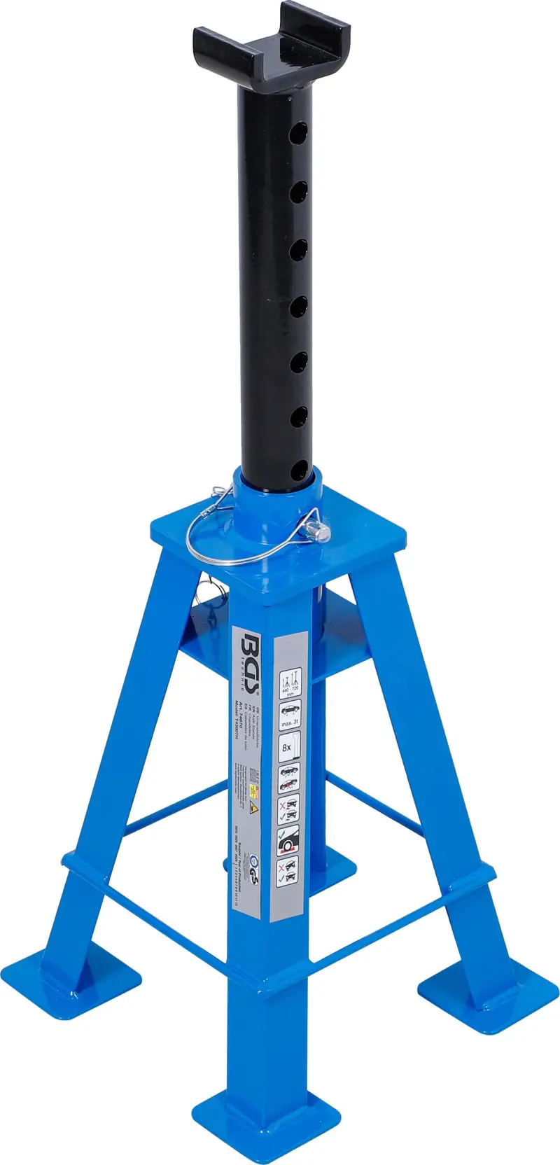 Podstavec nosnosť 3000 kg zdvih 440 - 720 mm BGS 74670 (BGS1074670)