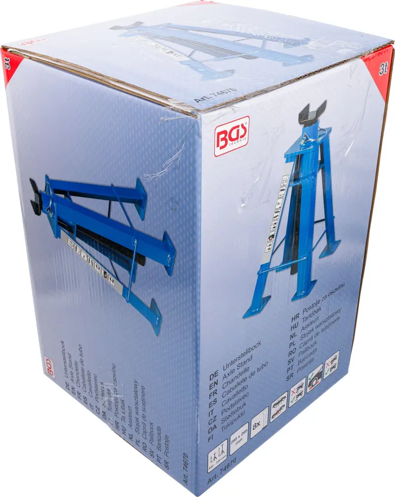 Podstavec nosnosť 3000 kg zdvih 440 - 720 mm BGS 74670 (BGS1074670)