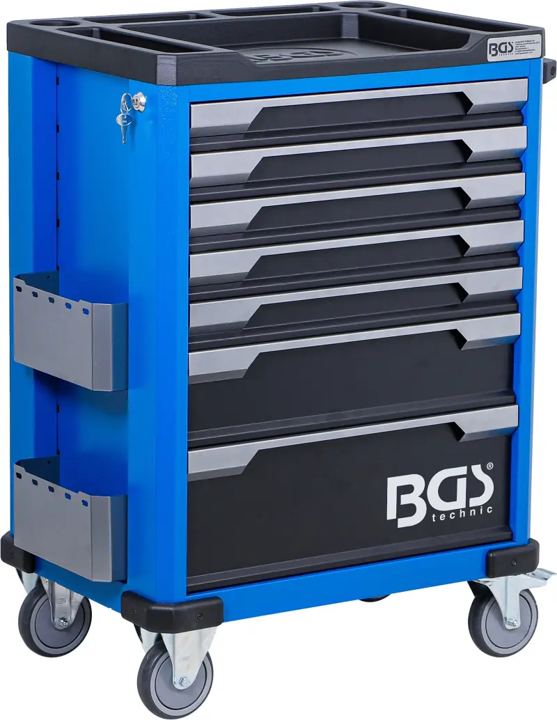 Dielenský vozík 7 zásuviek BGS 6068 - 246 nástrojov (BGS106068)