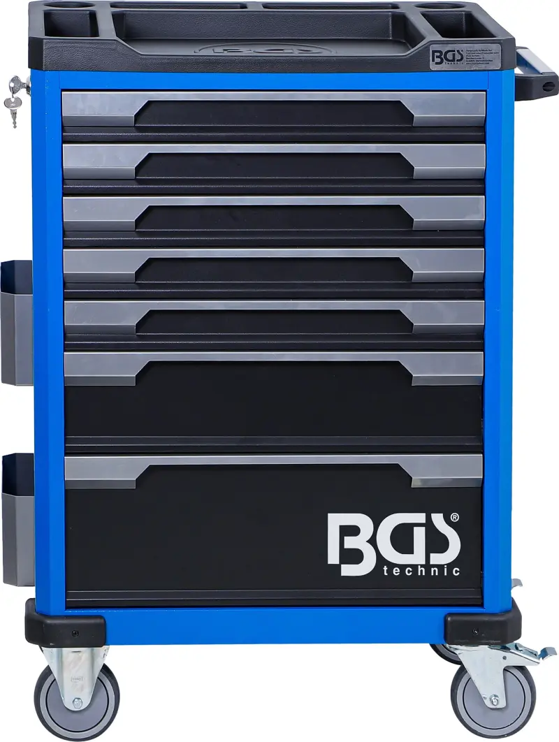 Dielenský vozík 7 zásuviek BGS 6068 - 246 nástrojov (BGS106068)