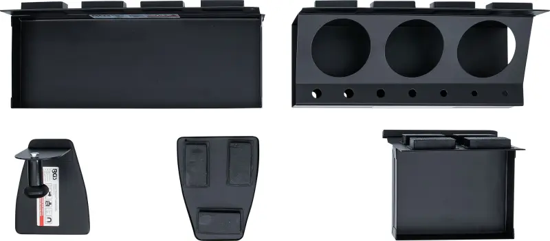 Magnetické odkladacie priehradky a držiak na rolky BGS 74574 - 4 diely (BGS1074574)