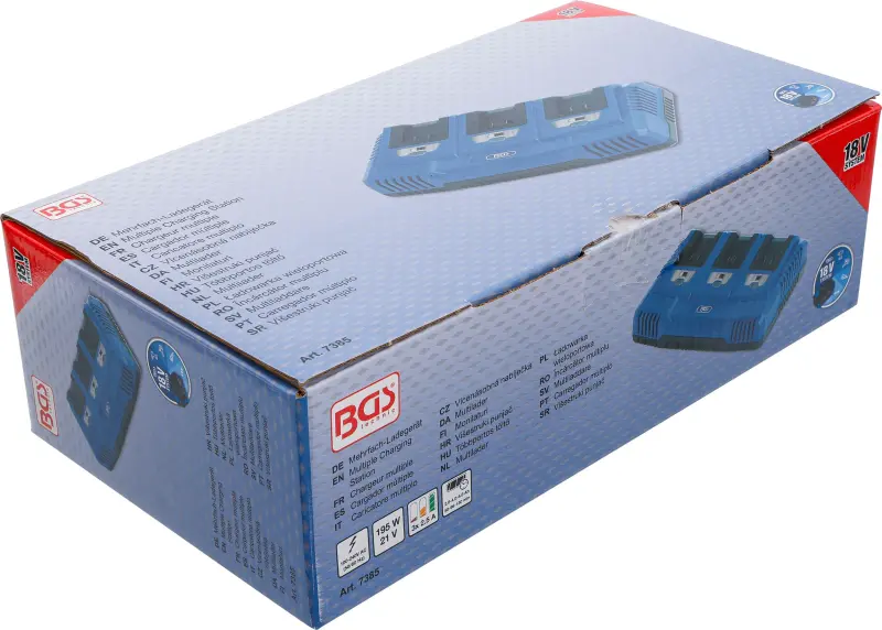 Viacnásobná nabíjačka 3 x 2,5 A 18 V BGS 7385 (BGS107385)