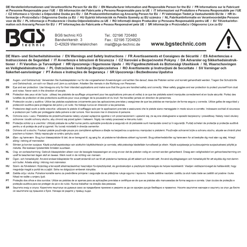 Pneumatická ofukovacia pištoľ s tryskou BGS 3329 (BGS103329)