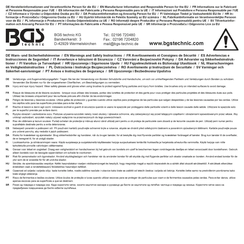Čistiace kefy na kolesá Kraftmann 50914 - 4 diely (BGS1050914)