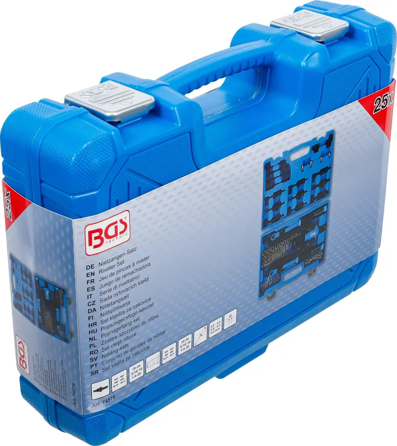 Nitovacie kliešte pre slepé nity a nitovacie matice BGS 74579 (BGS1074579)