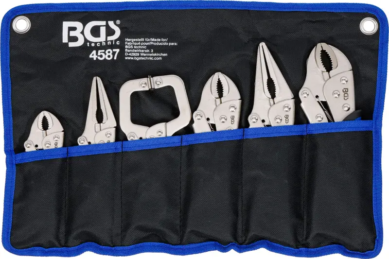 Súprava škripcových klieští 6dielna BGS 4587 (BGS104587)