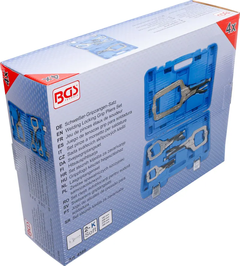 Sada zváracích škripcových klieští 4dielna BGS 4586 (BGS104586)