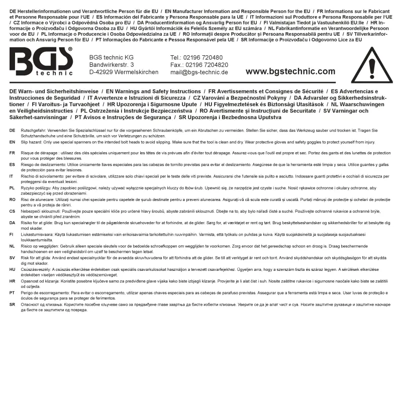 Obojstranné ploché kľúče 6 ÷ 19 mm BGS 74583 - 7 dielov (BGS1074583)