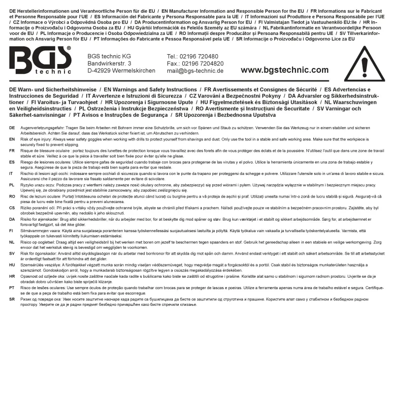 Vrtáky HSS 14 ÷ 25,5 mm BGS 72131 - 8 dielov (BGS1072131)
