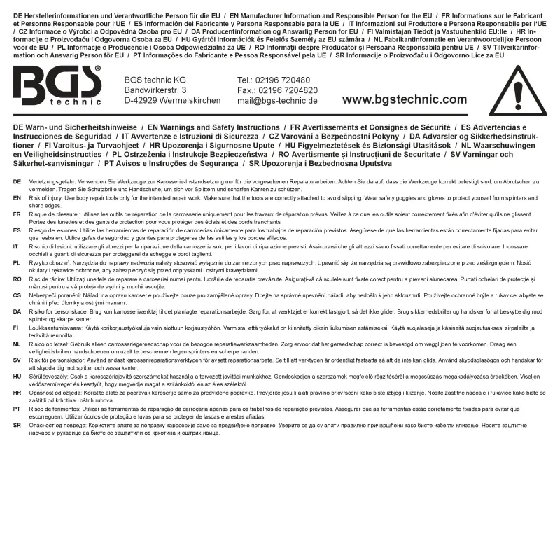 Nástroj na demontáž zadného svetla 3/8" pre Tesla Model 3 BGS 74647 (BGS1074647)