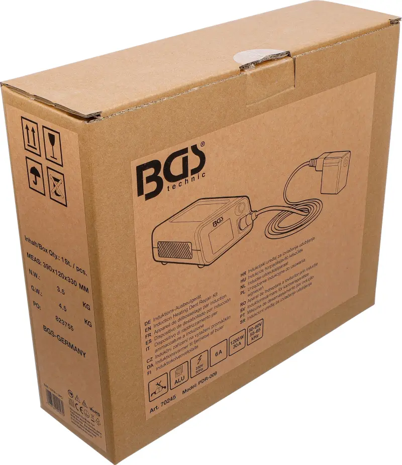 Indukčné zariadenie na vytiahnutie zárezov 1200W na železných aj neželezných kovoch BGS 70245 (BGS1070245)
