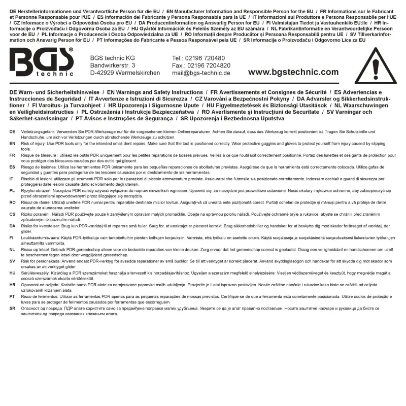 Indukčné zariadenie na vytiahnutie zárezov 1200W na železných aj neželezných kovoch BGS 70245 (BGS1070245)