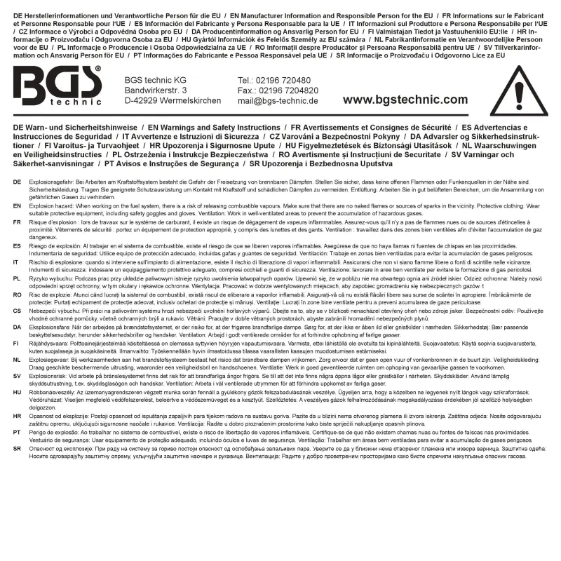 Nástroj na demontáž servisného veka palivového čerpadla pre Ford 2.0L EcoBlue Diesel BGS 74751 (BGS1074751)