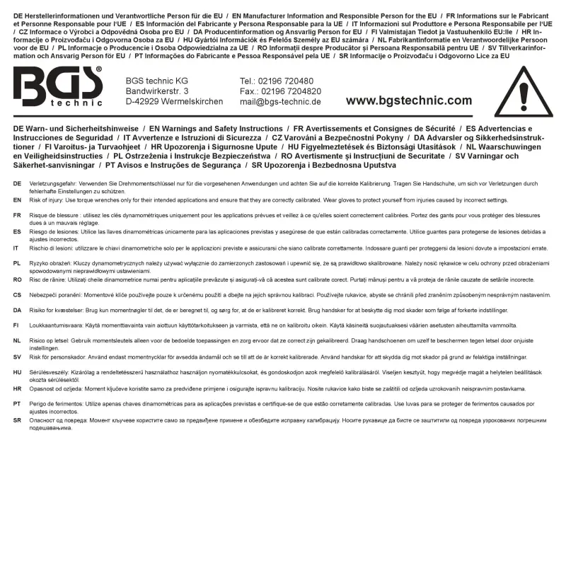 Momentový kľúč BGS 7528 pre nástrčné nástroje 9 x 12 mm (10 ÷ 50 Nm) (BGS107528)