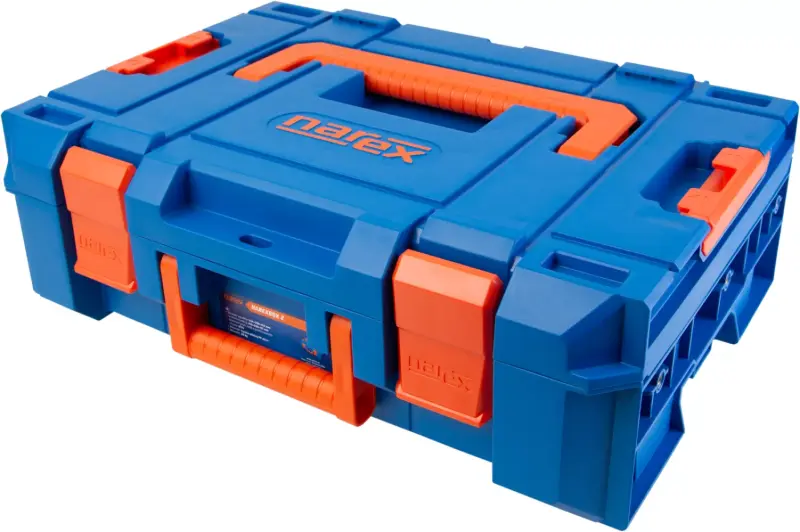 Úhlová bruska Narex 9-125 BOX RK s řeznými kotouči (NA65407014)