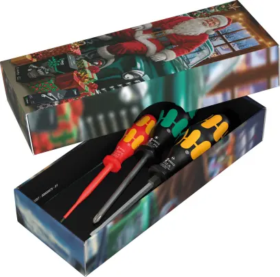 Vianočná sada skrutkovačov Wera 135826 Christmas 2026 v pultovom displeji (W05135826001)