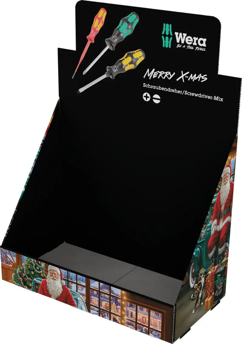 Vianočná sada skrutkovačov Wera 135826 Christmas 2026 v pultovom displeji (W05135826001)