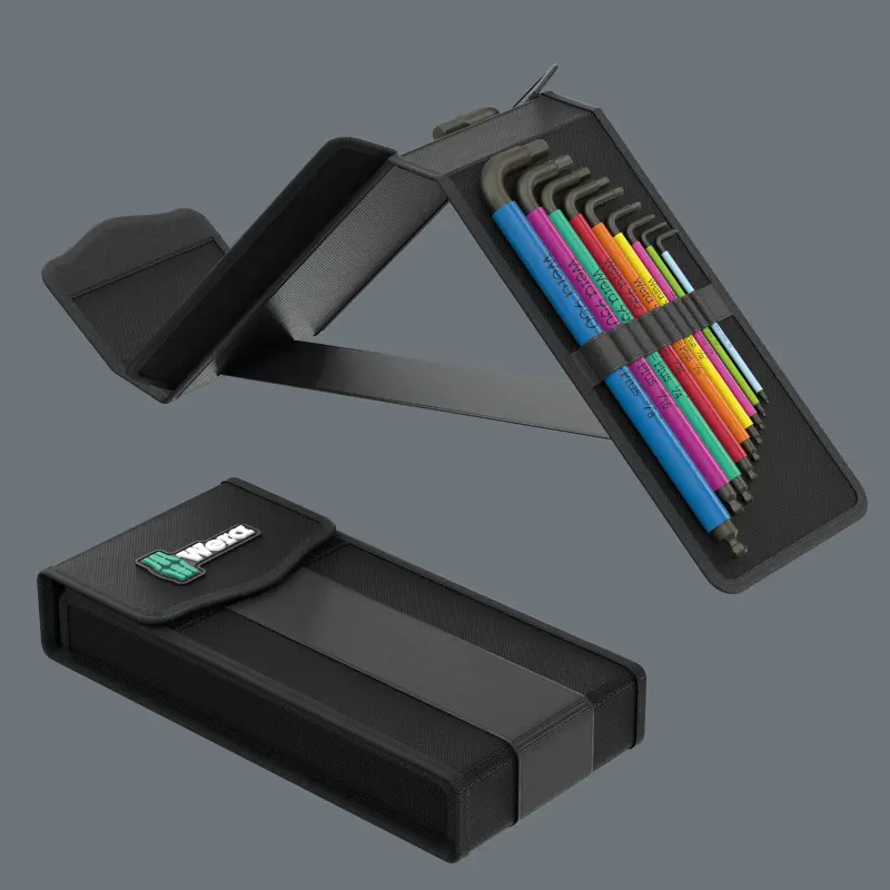 Wera 133286 Zástrčné kľúče viacfarebné Hex-Plus 1, metrické a imperiálne - 19 dielov (W05133286001)