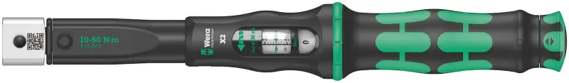 Wera 136062 Momentový kľúč Click-Torque X 2 pre nástrčné nástroje 14x18mm (10 ÷ 50 Nm). Typ 9558 - 5 dielov (W05136062001)
