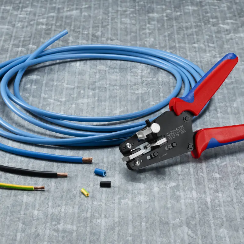 Přesné odizolovací kleště Knipex 12 12 15 (průřez 6 až 16 mm²) (K121215)