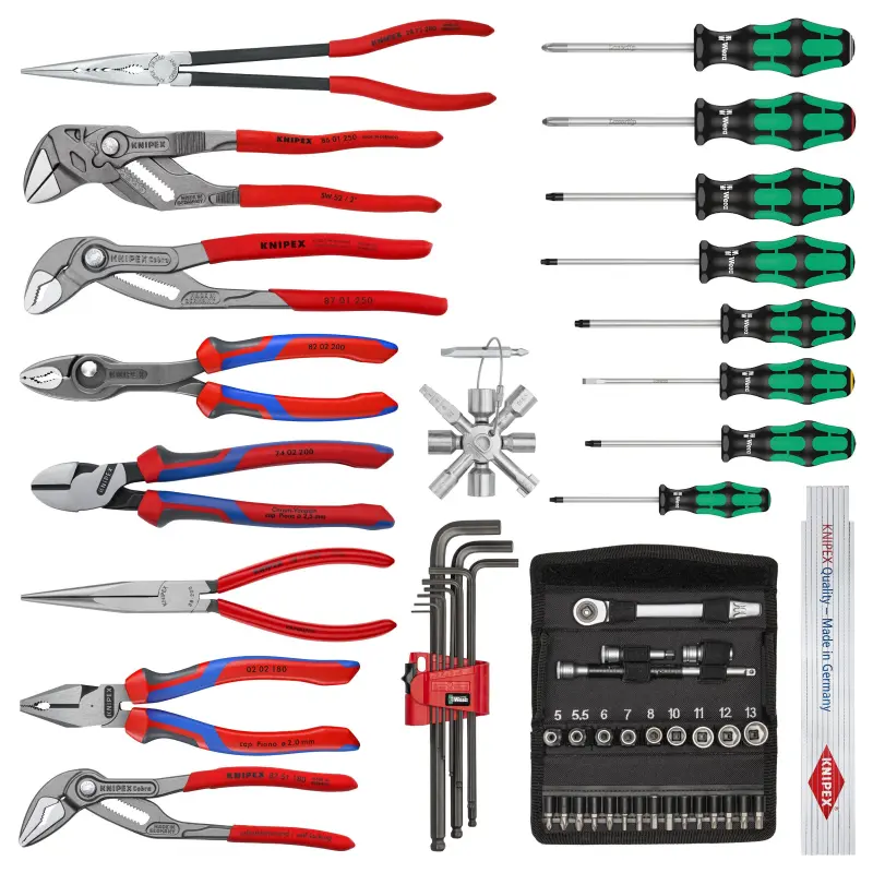 Obsah batohu Knipex Modular X18 "Mechanika"