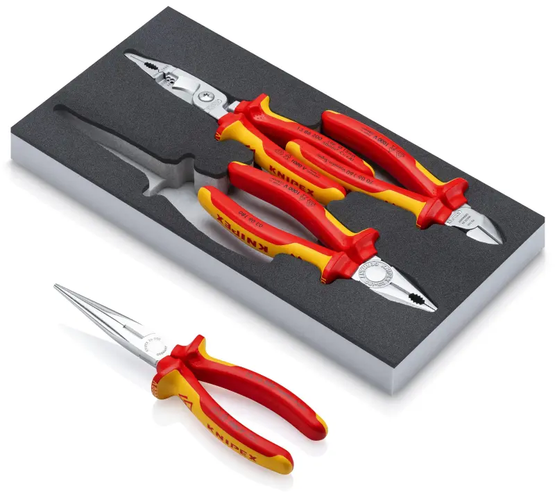 KNIPEX sada kleští VDE Chrom I, 4 ks 00 20 01 V20 (K002001V20)