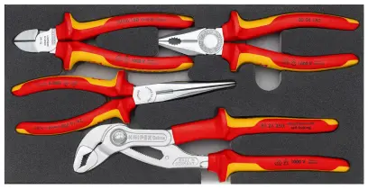 Elektrikářské kleště Knipex 00 20 01 V21 "VDE Chrom II" - sada 4 ks (K002001V21)