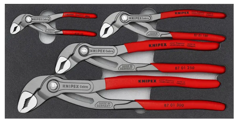 Instalatérské kleště Cobra® Knipex 00 20 01 V23 - sada 4 ks (K002001V23)