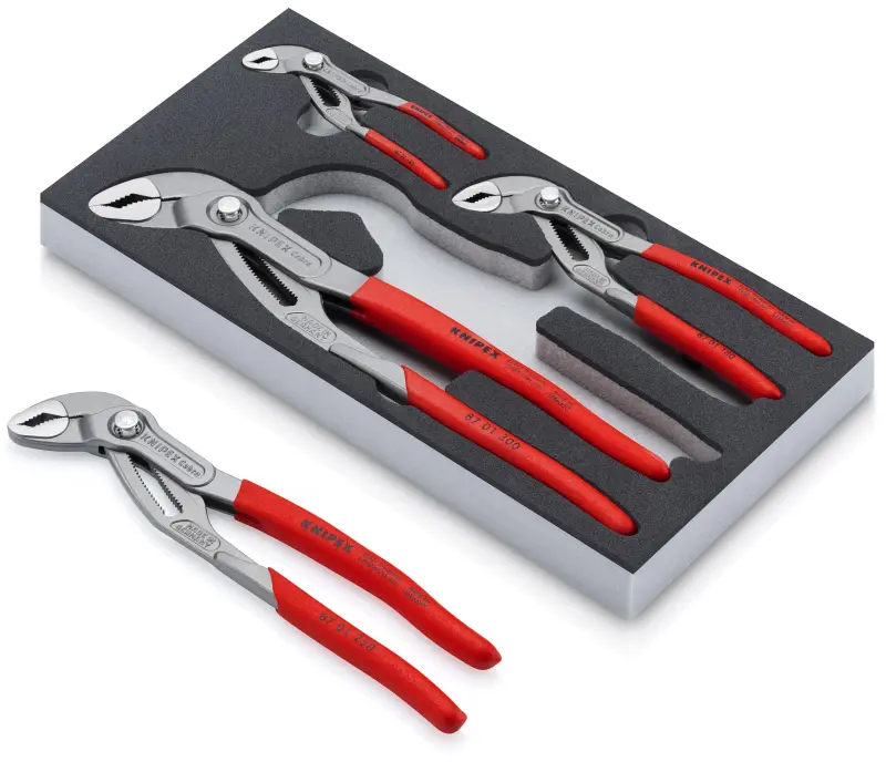Instalatérské kleště Cobra® Knipex 00 20 01 V23 - sada 4 ks (K002001V23)