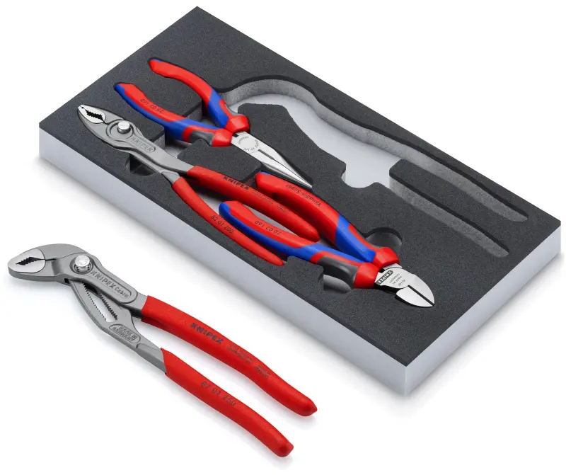 Kleště Knipex 00 20 01 V25 Sada "Basic II" - 4 ks v pěnové vložce (K002001V25)