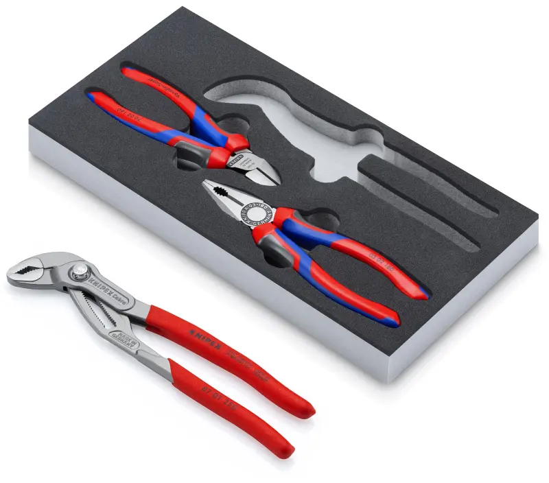 Kleště Knipex 00 20 01 V26 Sada "Bestseller" - 3 ks v pěnové vložce (K002001V26)