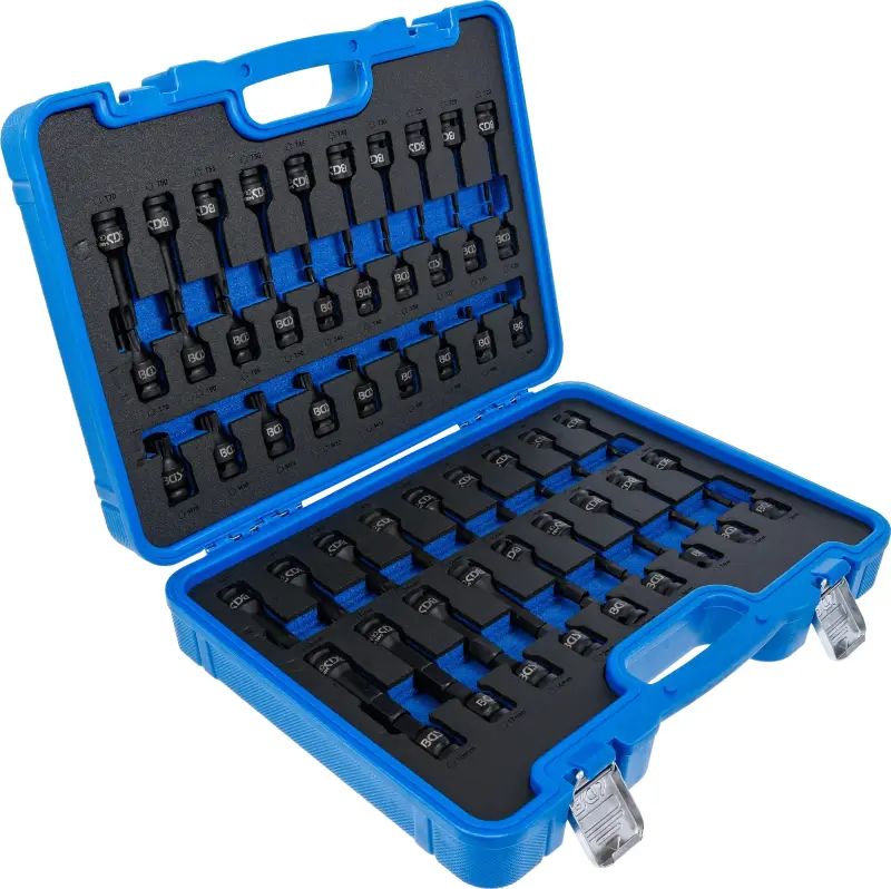 Zástrčné bitové hlavice 1/2" (Hex, Torx, XZN) BGS 7298, rázové - 56dílná sada  (BGS107298)