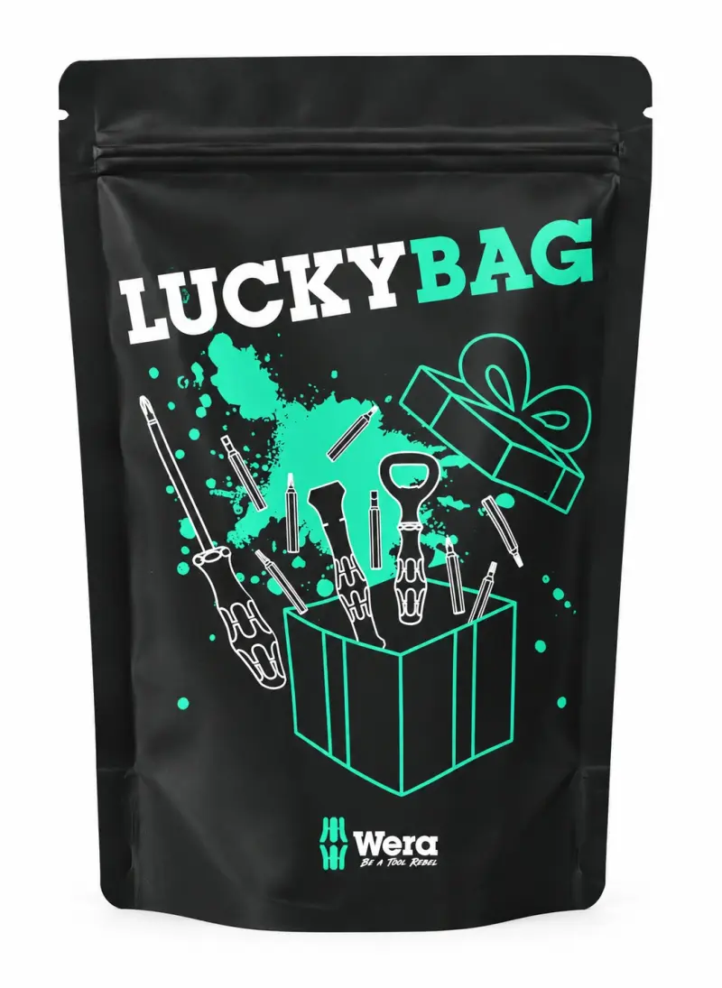 WERA 136056 Šroubovák a bity s otevírákem. Sada Wera LuckyBag 11 ks (W05136056001)