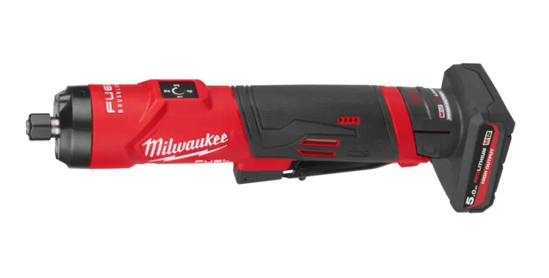 Aku přímá bruska Milwaukee M12 FDGS2-522B, 1x aku M12 HB5 + M12 HB2.5 + C12 C + taška, 4933500659