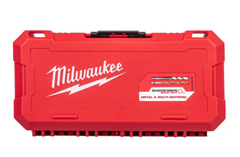Vrtáky Milwaukee RED HEX 1/4" - SHOCKWAVE HSS-TiN, sada 16 ks, 4932502435