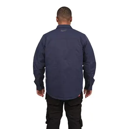 Aku HEXON vyhřívaná košilová bunda Milwaukee M12 HSJBLU-O (XL), modrá, pánská, bez aku, 4932500683