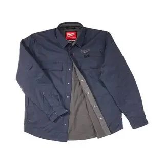 Aku HEXON vyhřívaná košilová bunda Milwaukee M12 HSJBLU-O (XXXL), modrá, pánská, bez aku, 4932500685