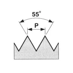Závitořezná kruhová čelist HSS - pravý závit G 1/2" x 14, EN 24 231 (BU242 120)