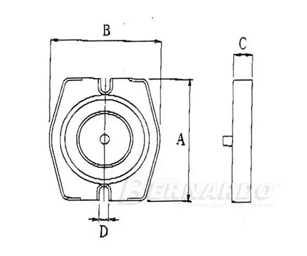 Dvouosý otočný svěrák Bernardo GS 100 (BER282095)