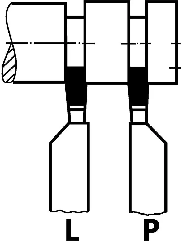 Zapichovací soustružnický nůž, tvrdokov DIN 4981 p ravý 32x20x170mm P25/30 W ilke