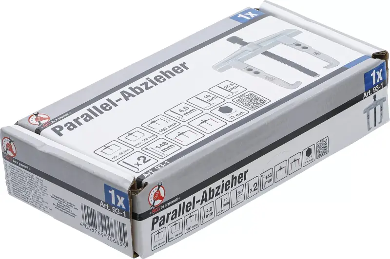 Stahovák Kraftmann dvouramenný 120 x 100 mm BGS100093-1 paralelní (traverzový) (BGS100093-1)