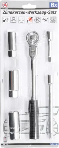 Nářadí Kraftmann na zapalovací svíčky 3/8" BGS100137. Sada 6 dílů (BGS100137)