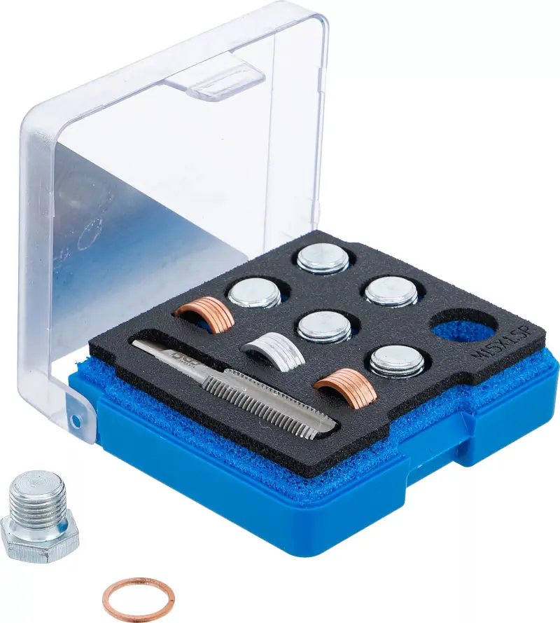 Sada na opravu závitů olejových van M15 x 1,5 mm BGS100157 (25 dílů) (BGS100157)