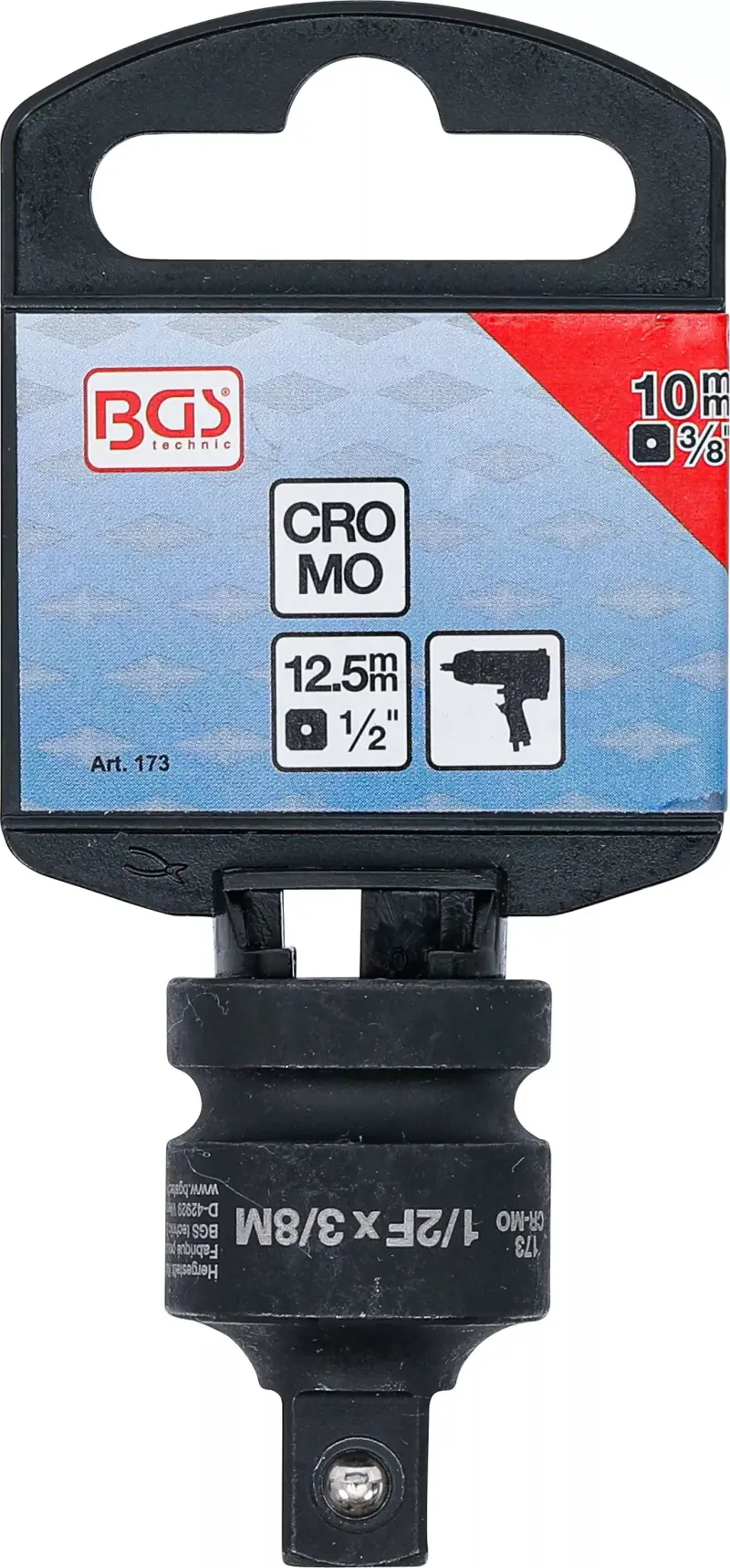 Adaptér vnitřní 1/2" BGS100173 pro vnější 3/8", tvrzený (BGS100173)