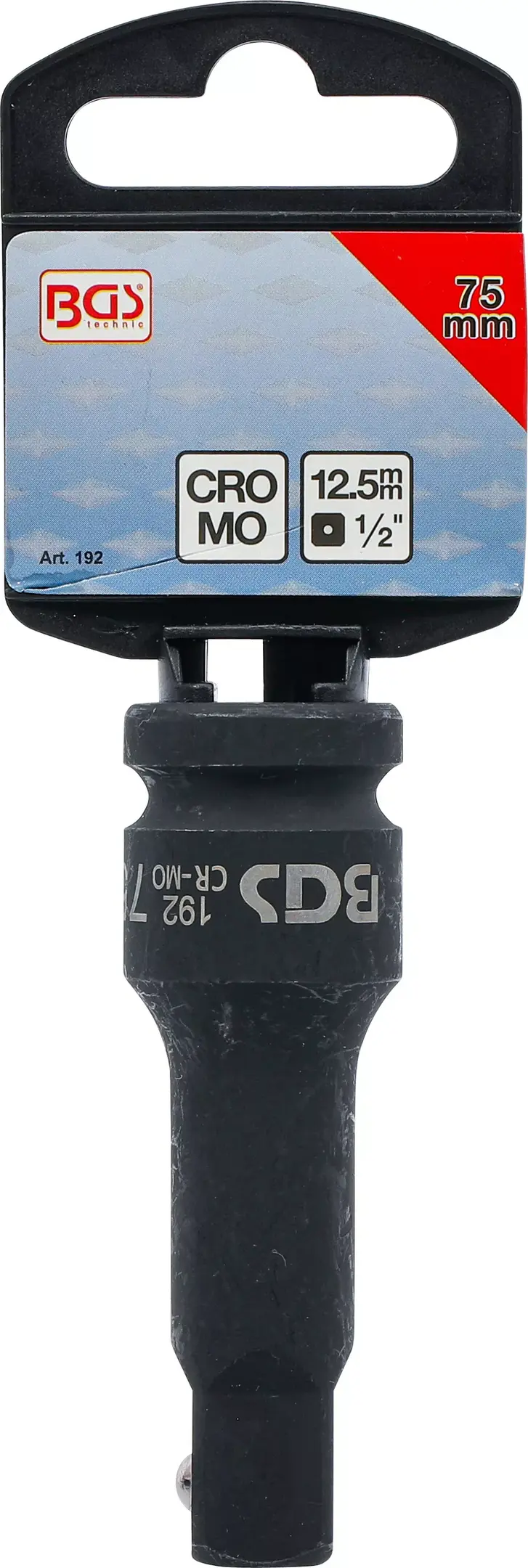 Prodloužení/nástavec 1/2" BGS100192, délka 75 mm, tvrzené (BGS100192)